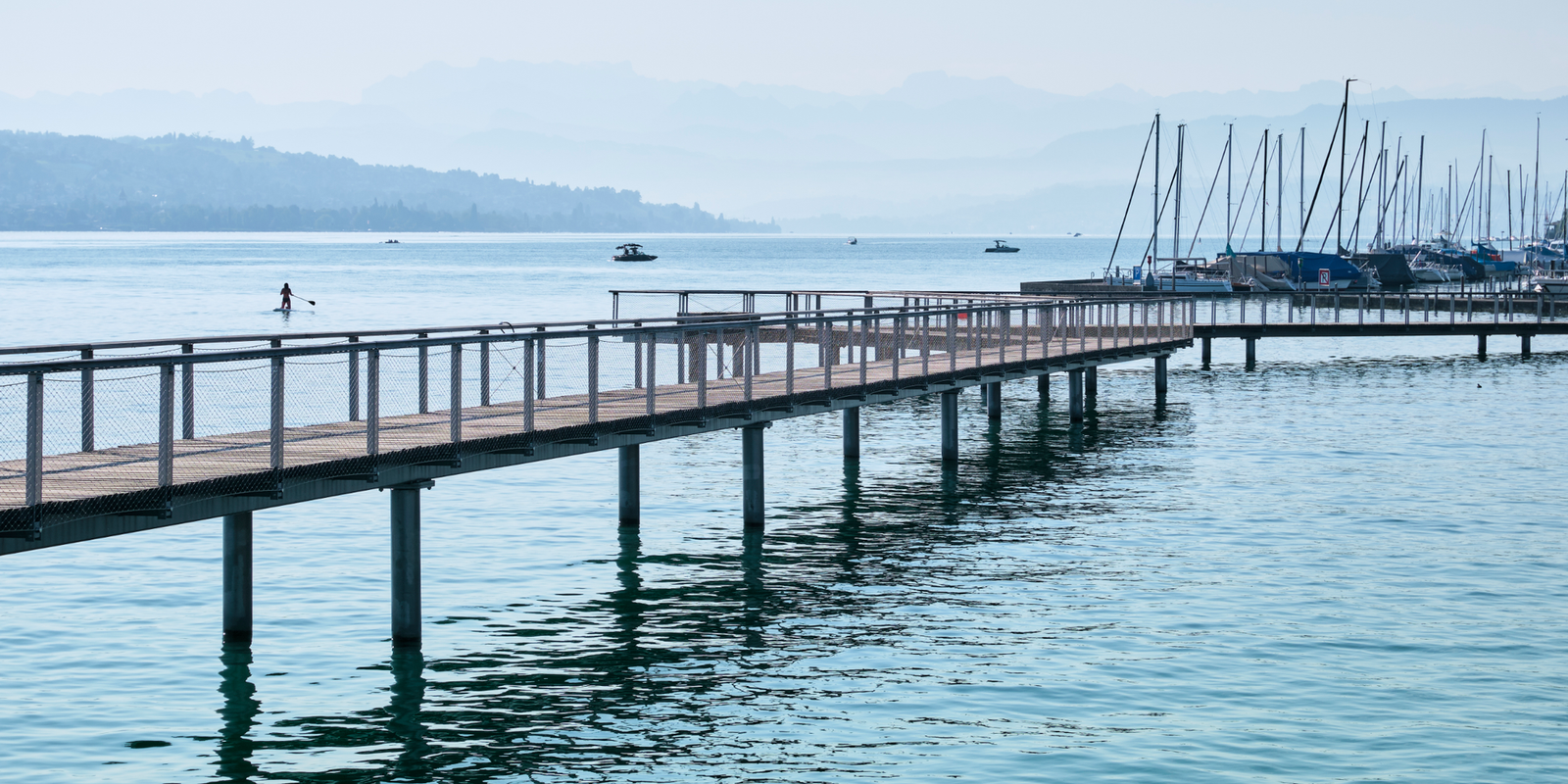 Zürichsee bei Wollishofen: Auch bei nachhaltigen Fonds kommt es auf den Horizont an